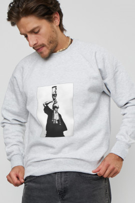 Світшот YAPPI чоловічий  сірий "Time out"