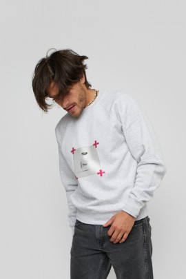 Світшот YAPPI чоловічий  сірий "Silence"