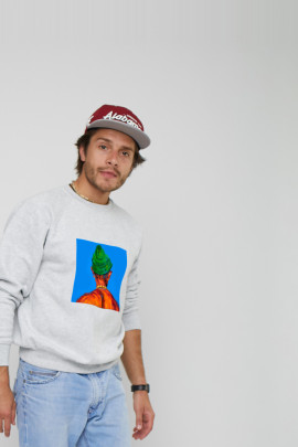 Світшот YAPPI чоловічий  сірий "Nape"