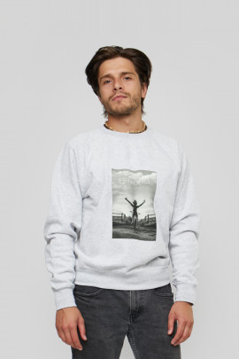 Світшот YAPPI чоловічий  сірий "Freedom"