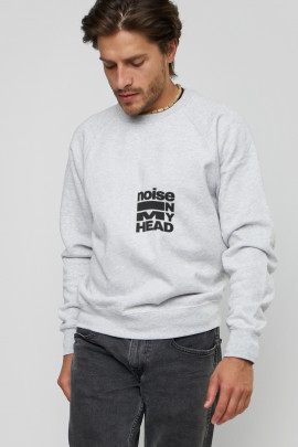 Світшот YAPPI чоловічий  сірий "Noise on my head"