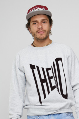 Світшот YAPPI чоловічий  сірий "The end"