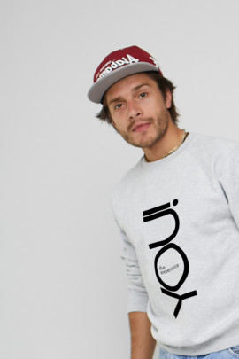 Світшот YAPPI чоловічий  сірий "You! The experience"