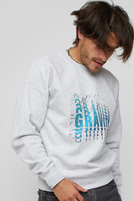 Світшот YAPPI чоловічий  сірий "Gravity"