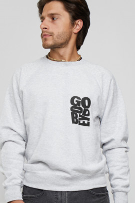 Світшот YAPPI чоловічий  сірий "Goodbye"