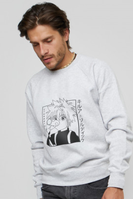 Світшот YAPPI чоловічий  сірий "Anime"
