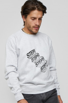 Світшот YAPPI чоловічий  сірий "Steps"