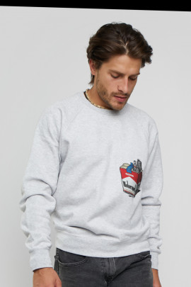 Світшот YAPPI чоловічий  сірий "Motorsport"