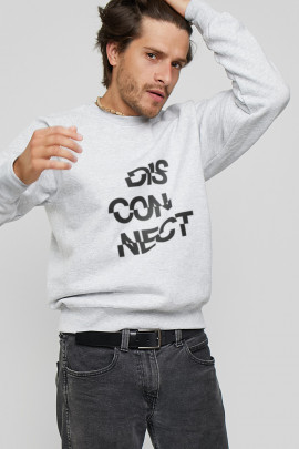 Світшот YAPPI чоловічий  сірий "Disconnect"