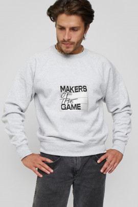 Світшот YAPPI чоловічий  сірий "Makers of the game"