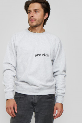 Світшот YAPPI чоловічий  сірий "Pre-rich"