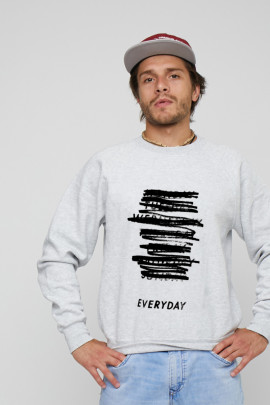 Світшот YAPPI чоловічий  сірий "Everyday"