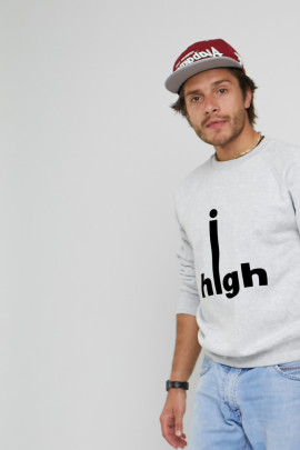 Світшот YAPPI чоловічий  сірий "High"