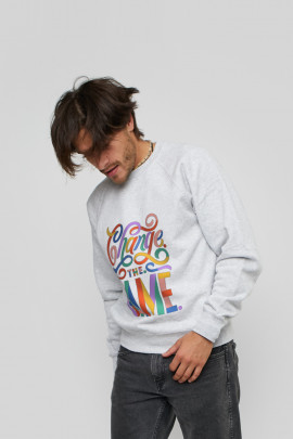 Світшот YAPPI чоловічий  сірий "Change the game"