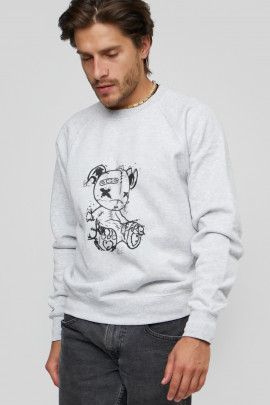 Світшот YAPPI чоловічий  сірий "Bear"