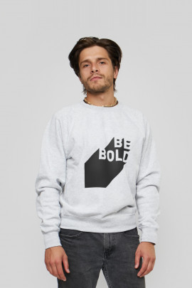 Світшот YAPPI чоловічий  сірий "Be bold"