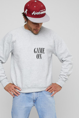 Світшот YAPPI чоловічий  сірий "Game on"