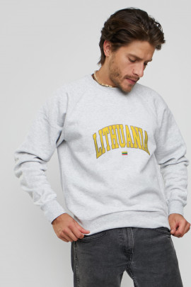 Світшот YAPPI чоловічий  сірий "Lithuania"