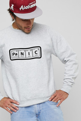 Світшот YAPPI чоловічий  сірий "Panic"