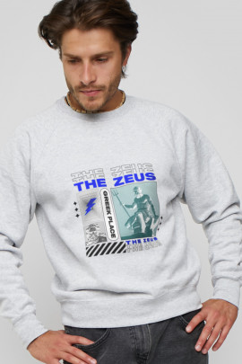 Світшот YAPPI чоловічий  сірий "The Zeus"