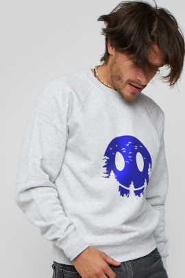 Світшот YAPPI чоловічий  сірий "Smile"