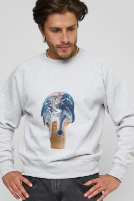 Світшот YAPPI чоловічий  сірий "Warming"