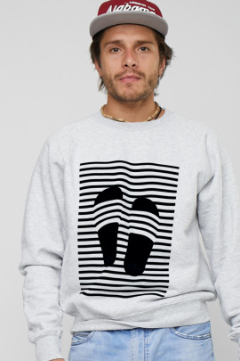 Світшот YAPPI чоловічий  сірий "Vacation"