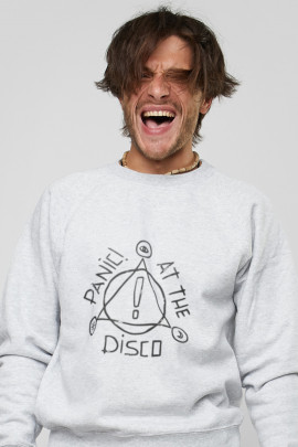 Світшот YAPPI чоловічий  сірий "Panic at the disco"