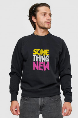 Світшот YAPPI чоловічий  чорний "Something new"