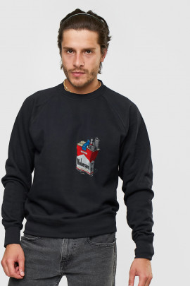 Світшот YAPPI чоловічий  чорний "Motorsport"