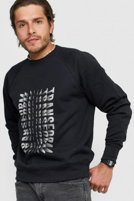 Світшот YAPPI чоловічий  чорний "Transform"