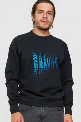 Світшот YAPPI чоловічий  чорний "Gravity"