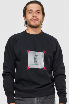 Світшот YAPPI чоловічий  чорний "Trust"