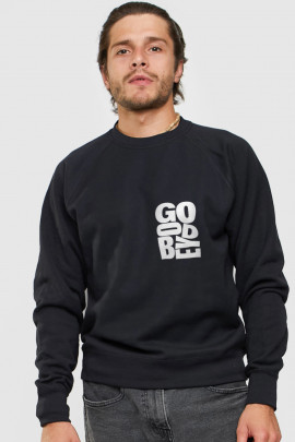 Світшот YAPPI чоловічий  чорний "Good bye"