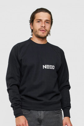 Світшот YAPPI чоловічий  чорний "Need"