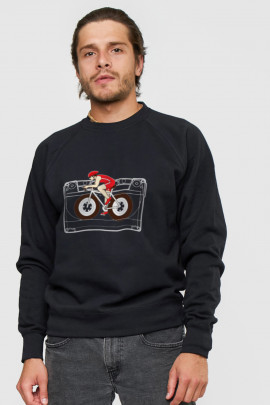 Світшот YAPPI чоловічий  чорний "music bike"