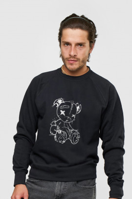 Світшот YAPPI чоловічий  чорний "Bear"