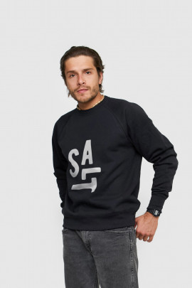 Світшот YAPPI чоловічий  чорний "Salt"