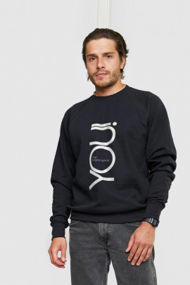 Світшот YAPPI чоловічий  чорний "You! The experience "