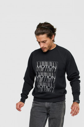 Світшот YAPPI чоловічий  чорний "Motion" 