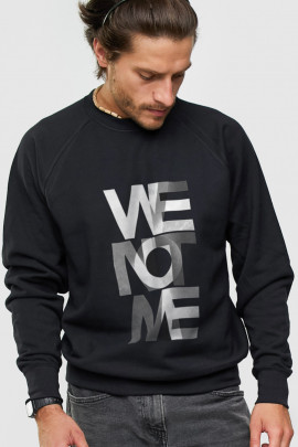 Світшот YAPPI чоловічий  чорний "We not me"