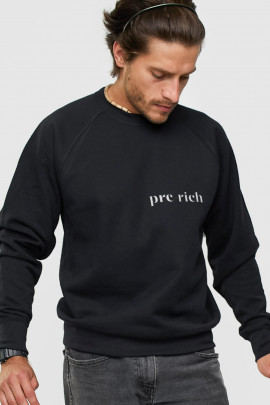 Світшот YAPPI чоловічий  чорний "Pre-rich"