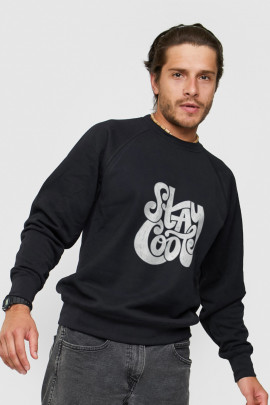 Світшот YAPPI чоловічий  чорний "Stay cool"