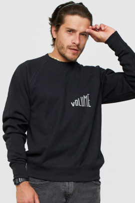 Світшот YAPPI чоловічий  чорний "Volume"