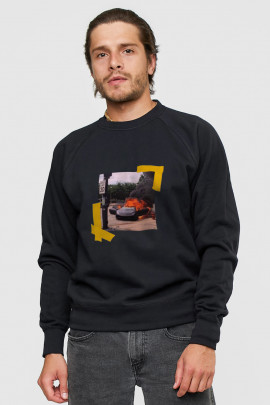 Світшот YAPPI чоловічий  чорний "Hot lambo"