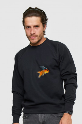 Світшот YAPPI чоловічий  чорний "don't pretend"