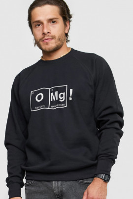 Світшот YAPPI чоловічий  чорний "Omg! "