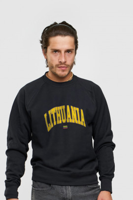 Світшот YAPPI чоловічий  чорний "Lithuania"