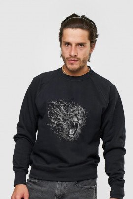 Світшот YAPPI чоловічий  чорний "Lion"