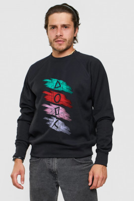 Світшот YAPPI чоловічий  чорний "game control"